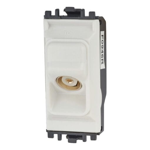 MK Socket TV/FM Non-Isolated Grid Module - White 181504