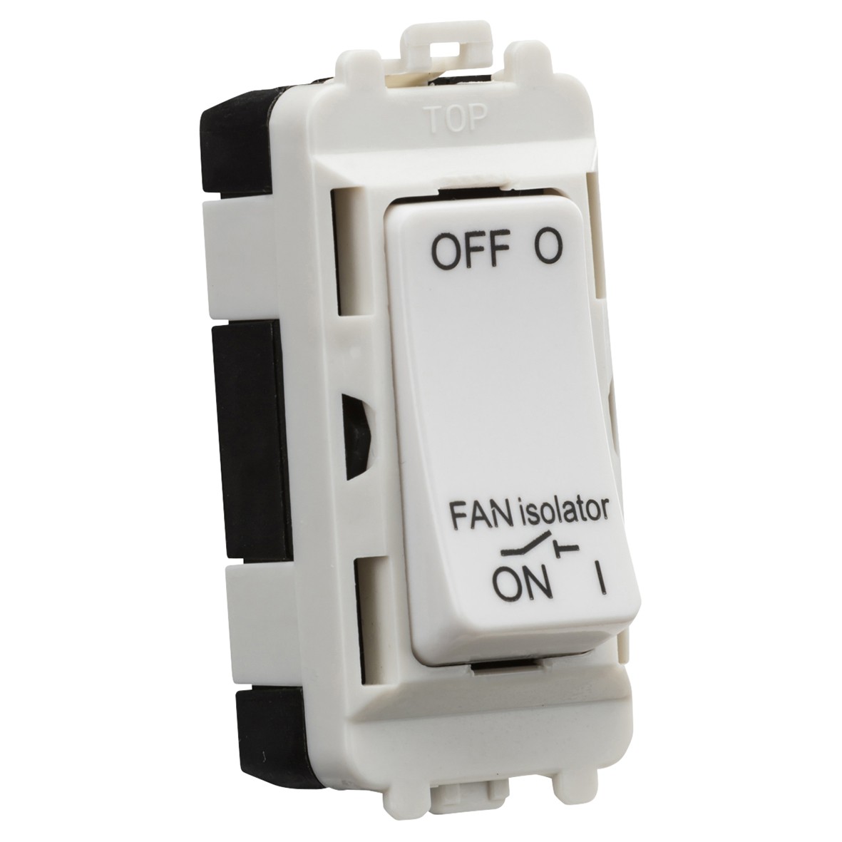 Knightsbridge 10A Triple Pole Printed Metal Clad Grid Switch - Fan Isol 185818