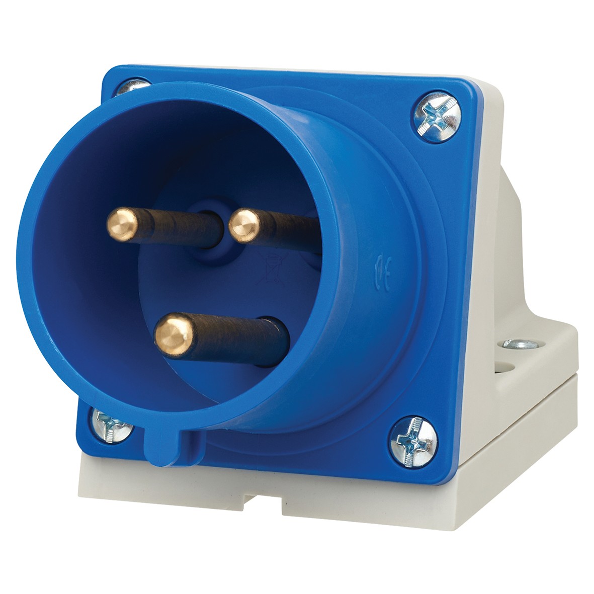 32A 2 Pin & Earth Appliance Inlet - Blue 188425