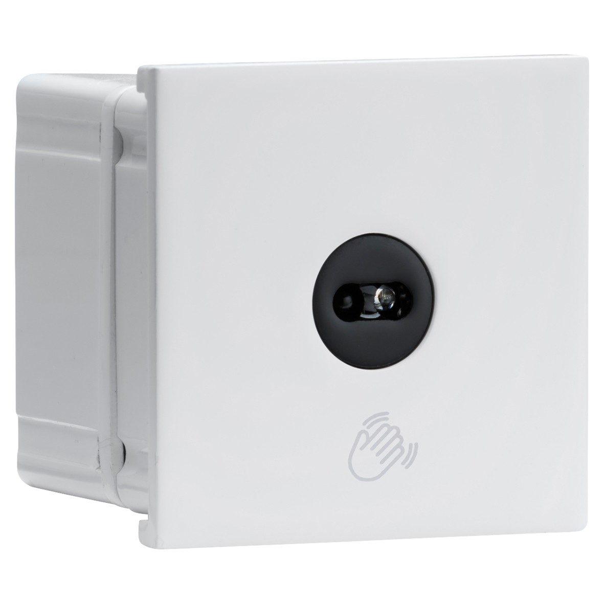 Knightsbridge 100W LED Touchless Euro Module Light Switch - White 190980