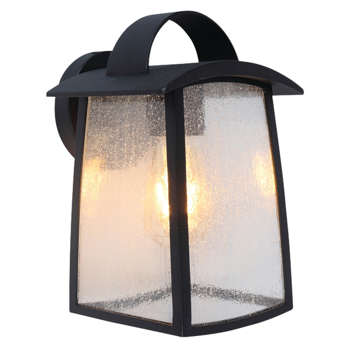 Lutec Kelsey Large Wall Light IP44 - Black 191481