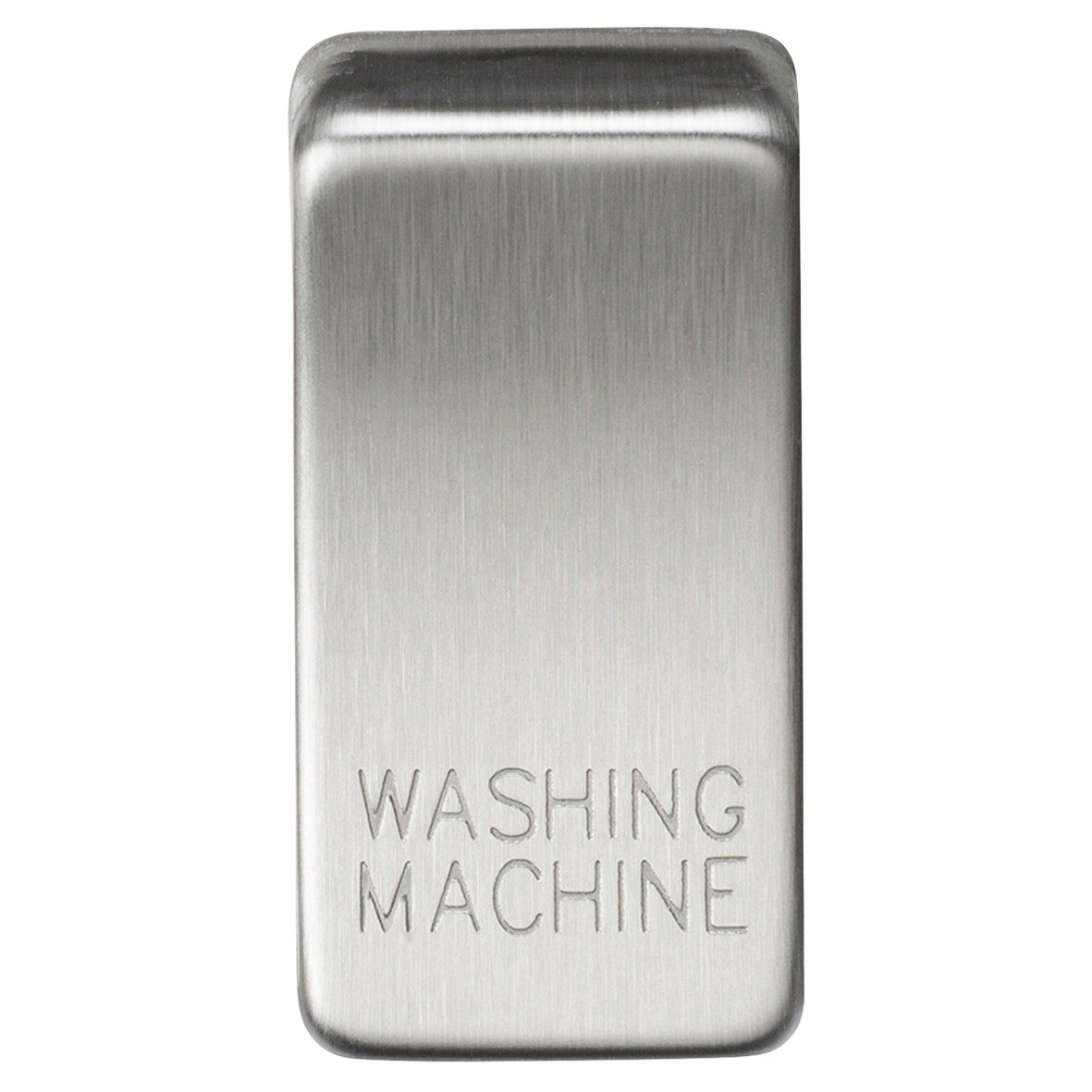 Knightsbridge Printed Grid Switch Rocker - Washing Machine - Brushed Ch 193051