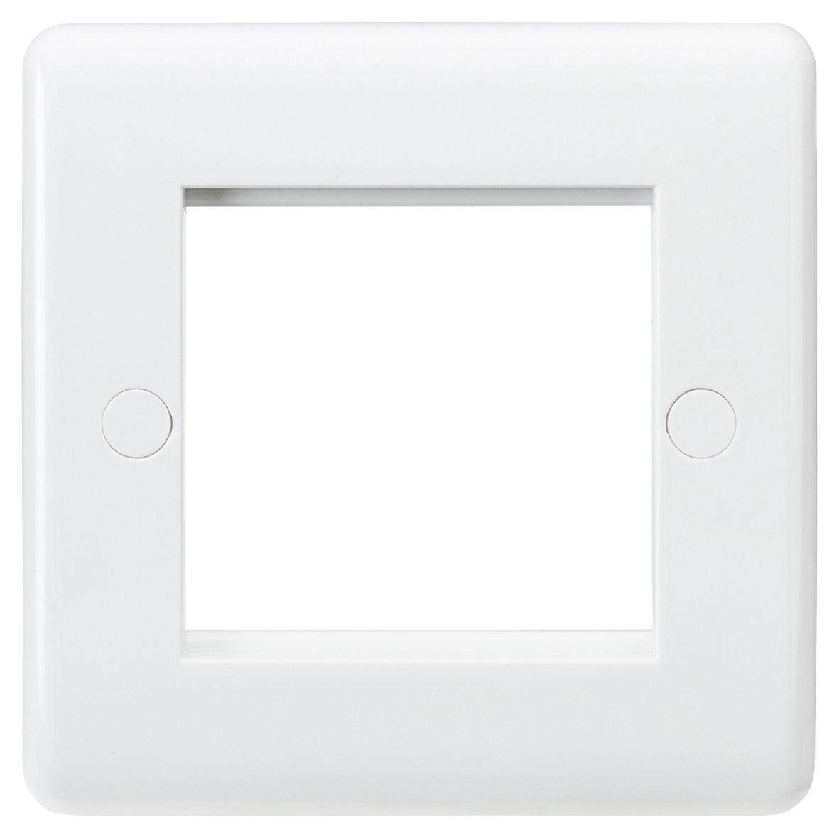 Knightsbridge 1 Gang 2 Module Euro Faceplate - White 195383