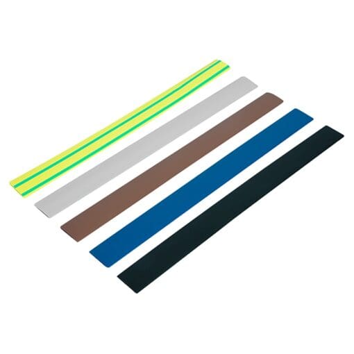 Unicrimp Heat Shrink Tubes - 12.7mm x 225mm Strips - Multicoloured - Pa 196683