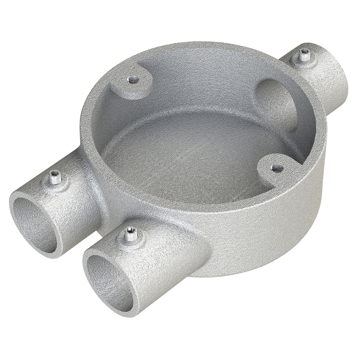Metpro Conlok Steel Conduit 3 Way Y Terminal Box - 20mm - Galvanised 197622