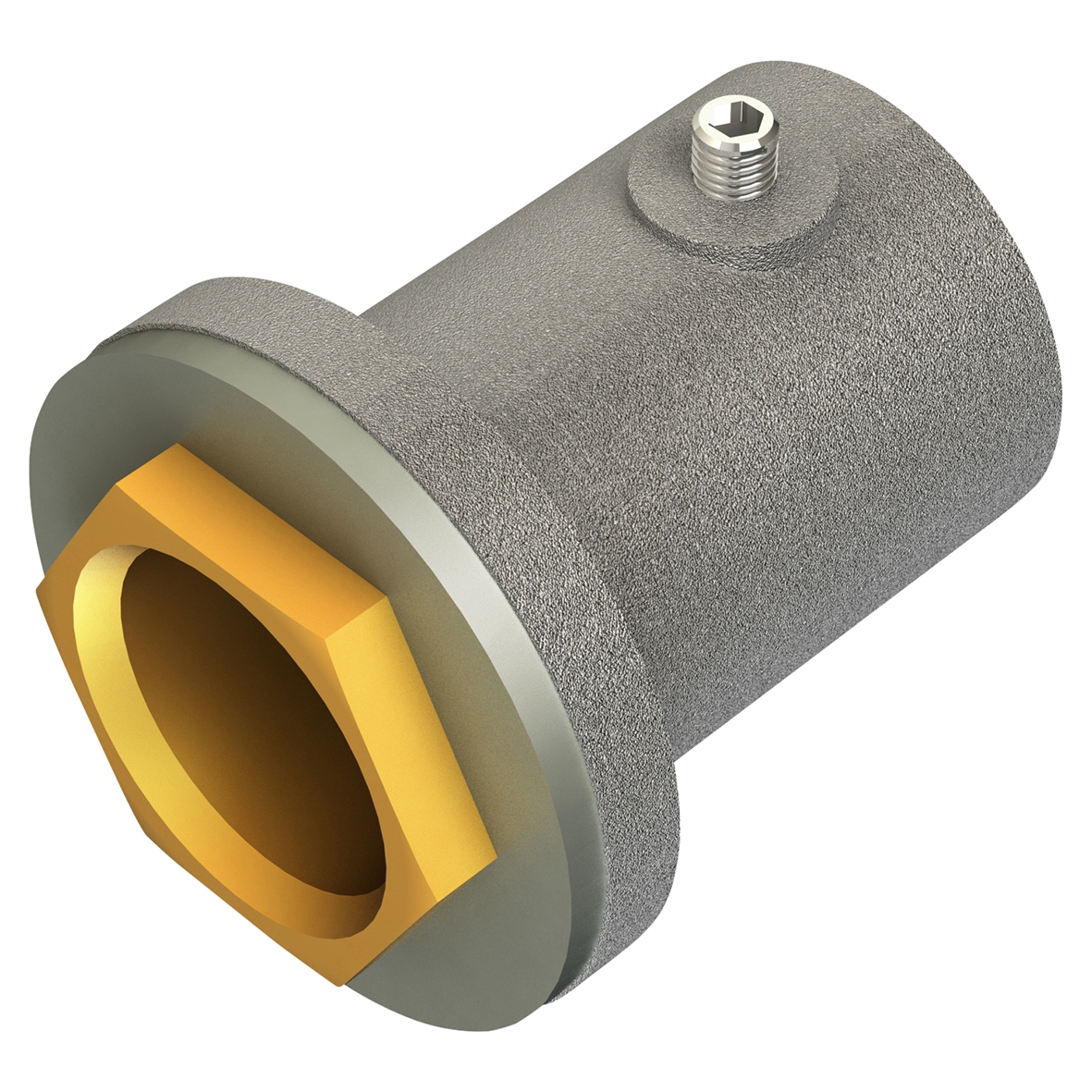 Metpro Conlok Steel Conduit Flanged Coupler - 20mm - Galvanised 202473