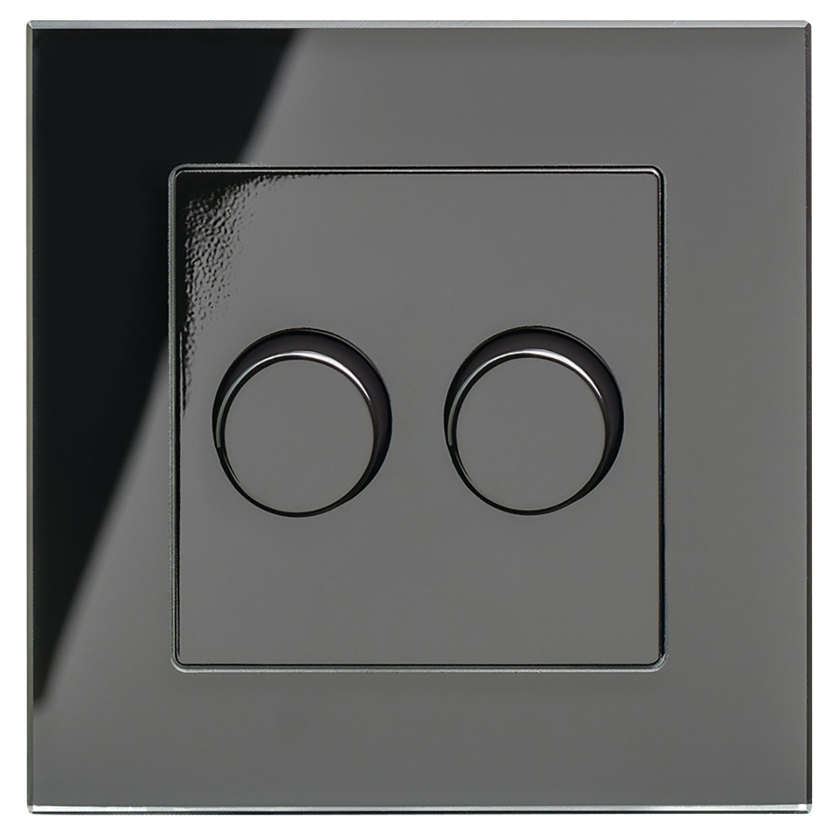 Retrotouch Crystal 150W 2 Gang 2 Way Push On/Off Rotary Intelligent LED 205719