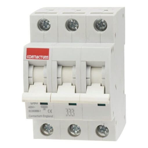 50A 10kA Type D TP MCB 210843