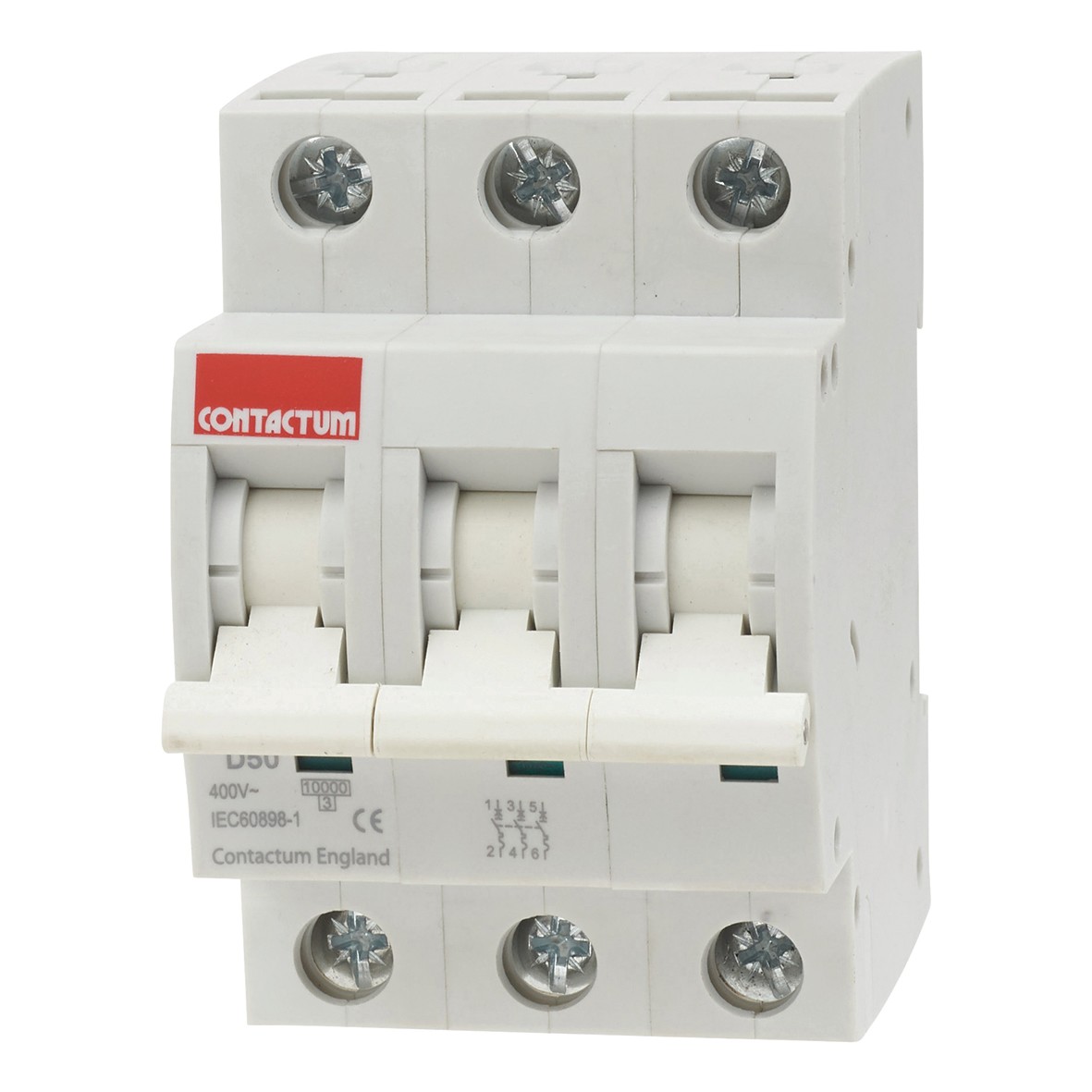 50A 10kA Type D TP MCB 210843