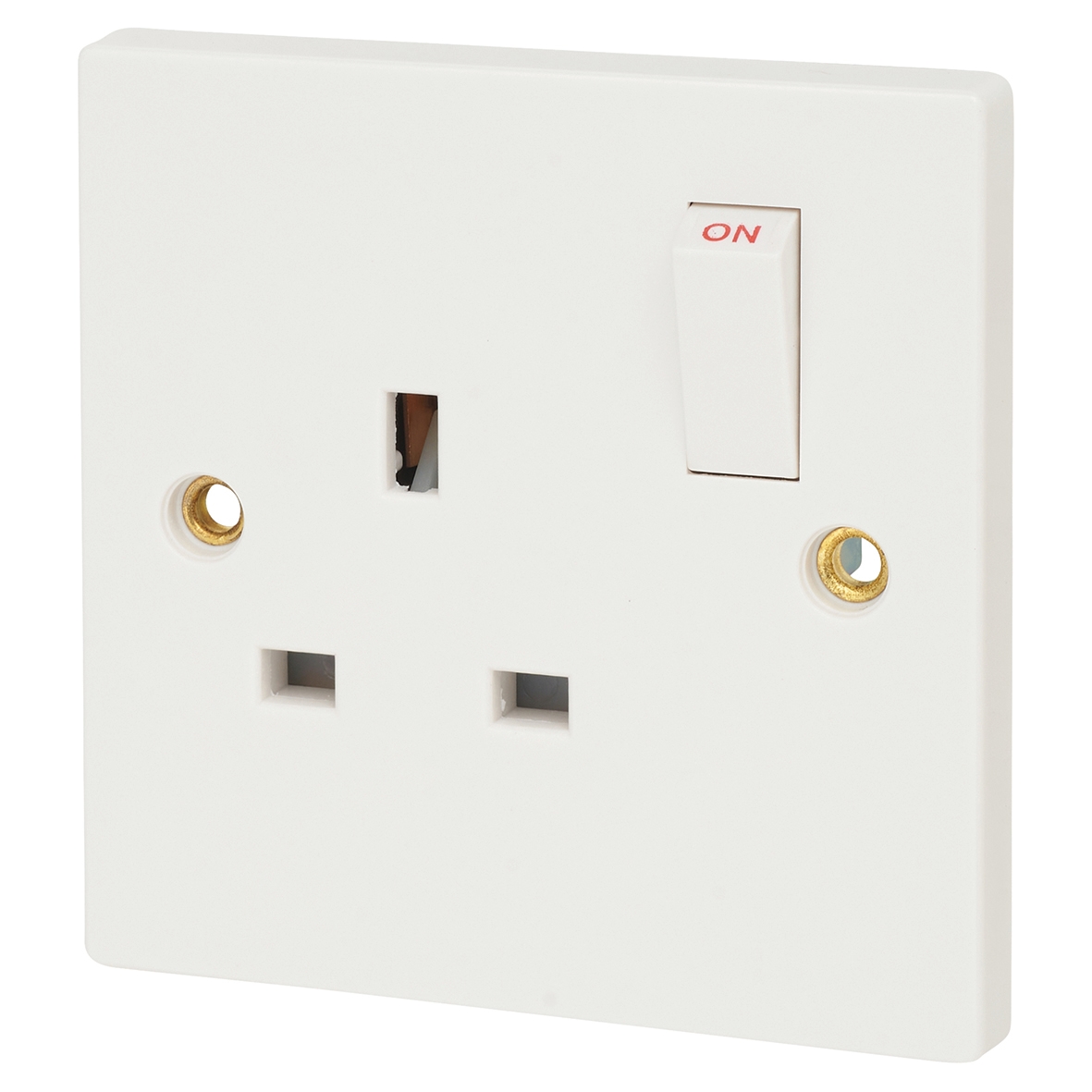 CONTACTUM 13A 1 GANG SINGLE POLE SWITCHED SOCKET 213053