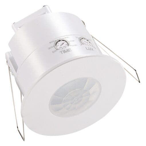 Ovia Recessed Mounted 360 PIR Sensor with Override - White 216573