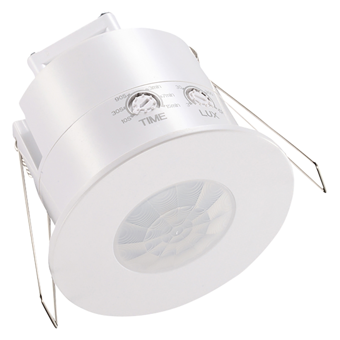 Ovia Recessed Mounted 360 PIR Sensor with Override - White 216573