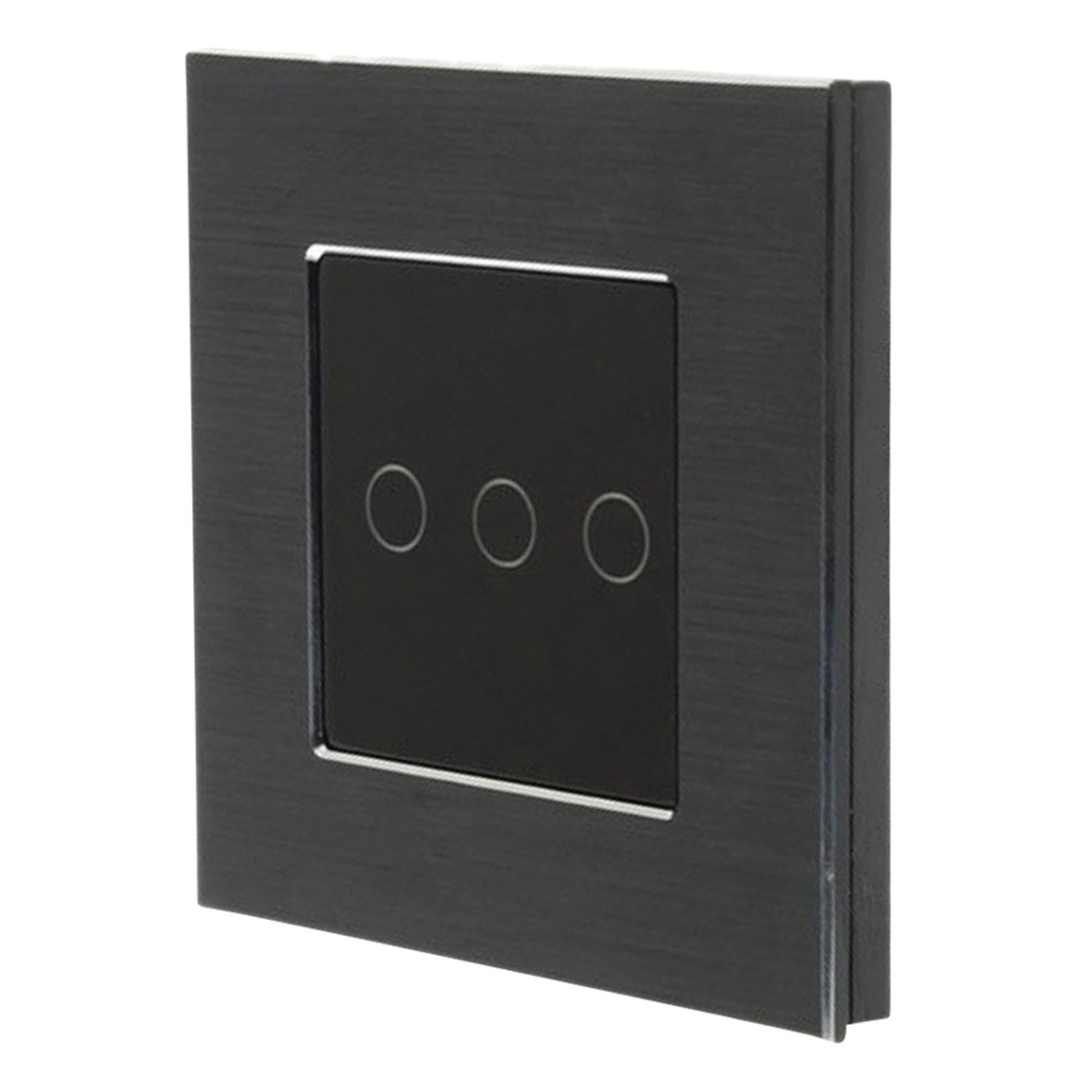 Homeflow 3 Gang Wi-Fi Smart Aluminium Switch - Black 217597