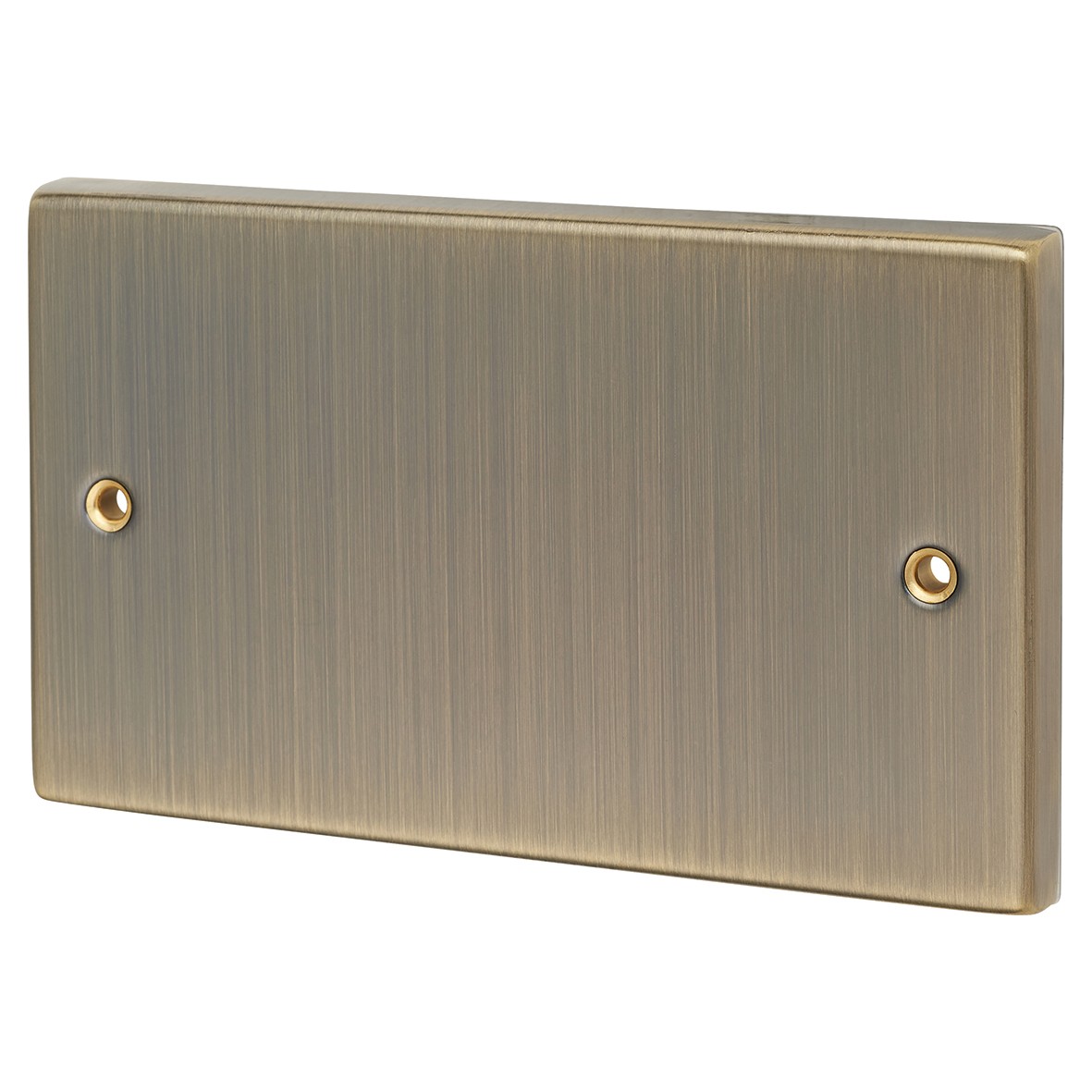 Knightsbridge 2 Gang Blanking Plate - Antique Brass 221366