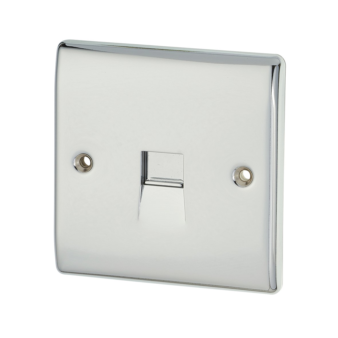 BG 1 Gang Secondary Telephone Outlet - Polished Chrome 221622