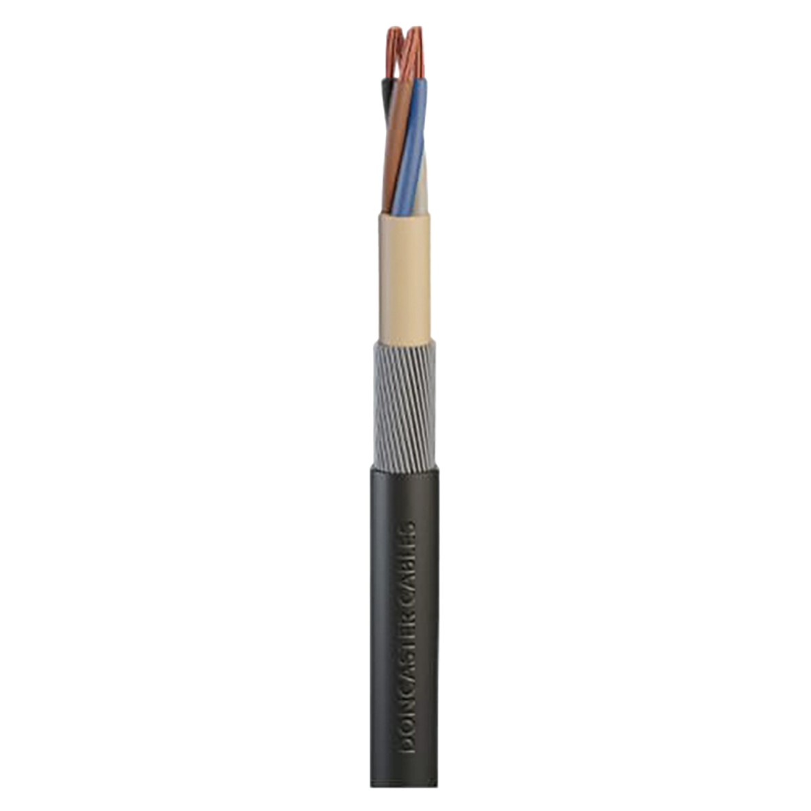 Doncaster Cables 6944X 4 Core SWA Armoured Cable - 1.5mm x 10m - Blac 222067