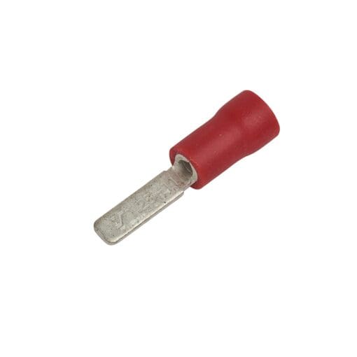 10x Crimp Insulated Flat Pin - Red 223236