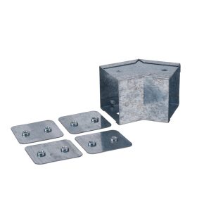 Galvanised External Square Bend - 45° - 50 x 50mm 223864