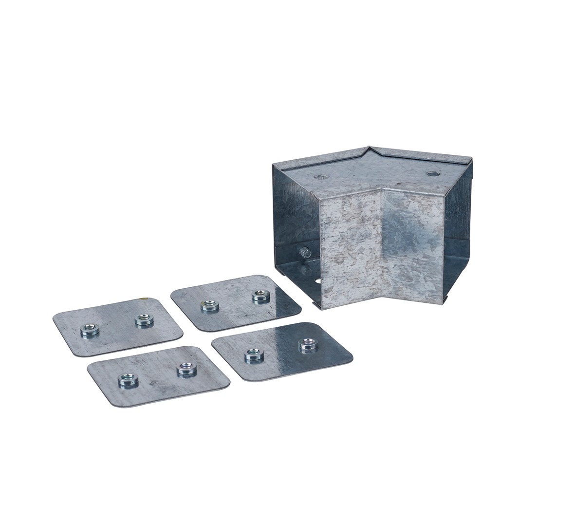 Galvanised External Square Bend - 45Â° - 50 x 50mm 223864