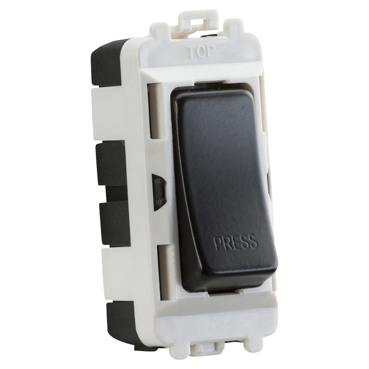 Knightsbridge 20AX 2 Way Single Pole Printed Grid Switch - Press - Matt 227530