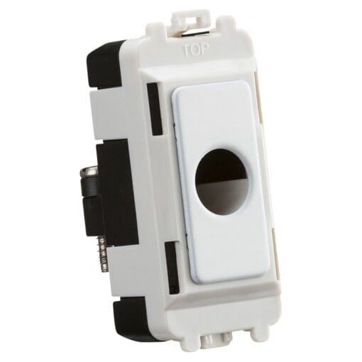 Knightsbridge Flex Outlet Grid Switch - Matt White 230433