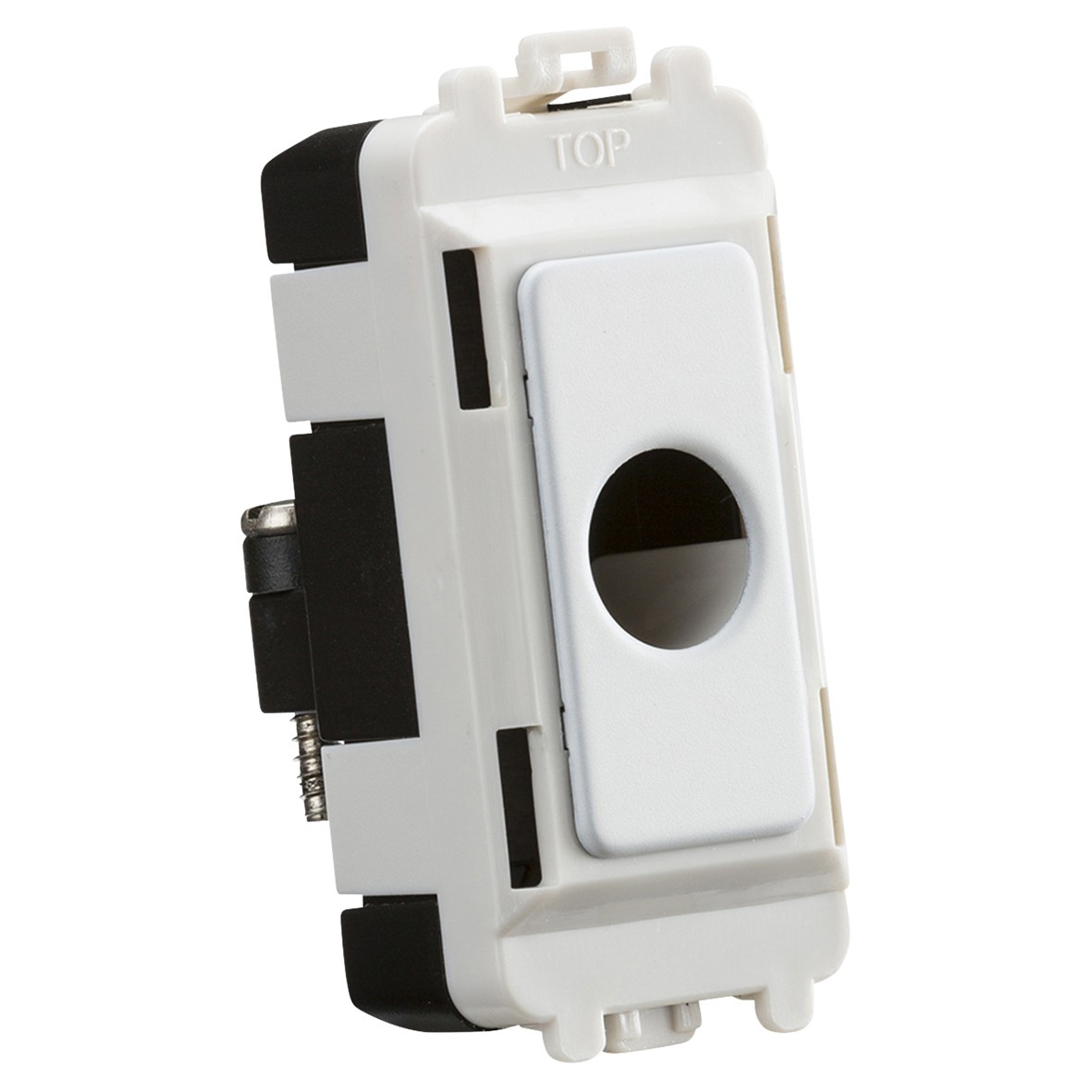 Knightsbridge Flex Outlet Grid Switch - Matt White 230433