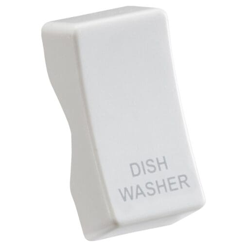 Knightsbridge Printed Curved Edge Grid Switch Rocker - Tumble Dryer - W 232337