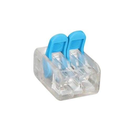 10x Hylec Screwless Lever Connectors - 1 Pole 2 Way - Pack 5 233743