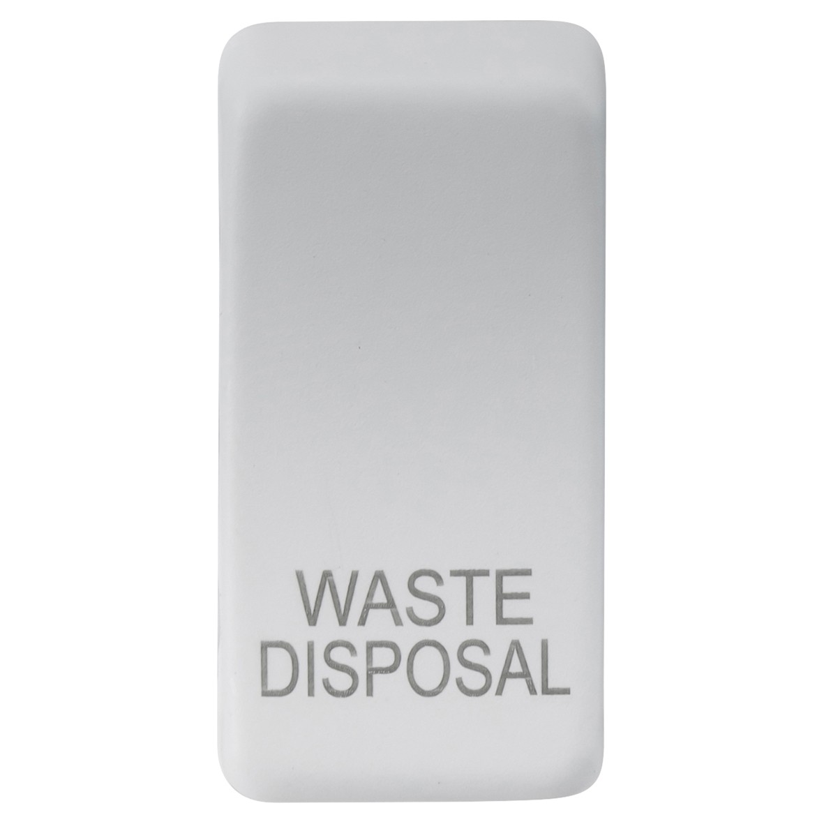Knightsbridge Printed Grid Switch Rocker - Waste Disposal - Matt White 237072