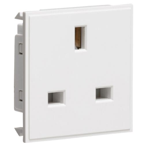 Knightsbridge 13A 1 Gang Unswitched Socket - White 243944