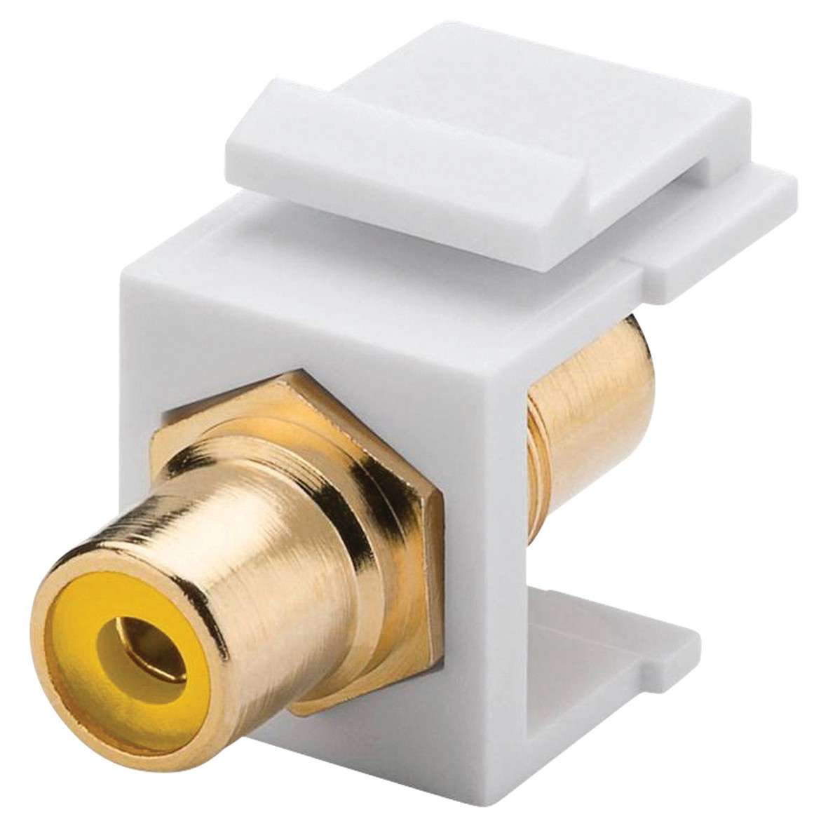 Keystone Phono Connector Yellow 245110