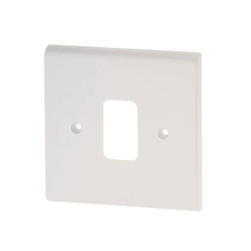 10x Deta 1 Gang Grid Cover Plate - White 246272
