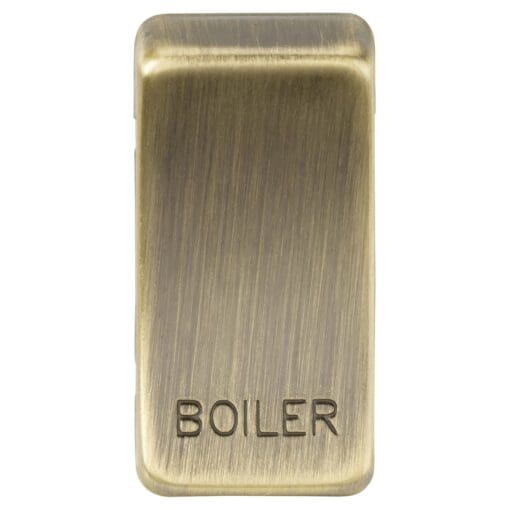 Knightsbridge Printed Grid Switch Rocker - Boiler - Antique Brass 247546