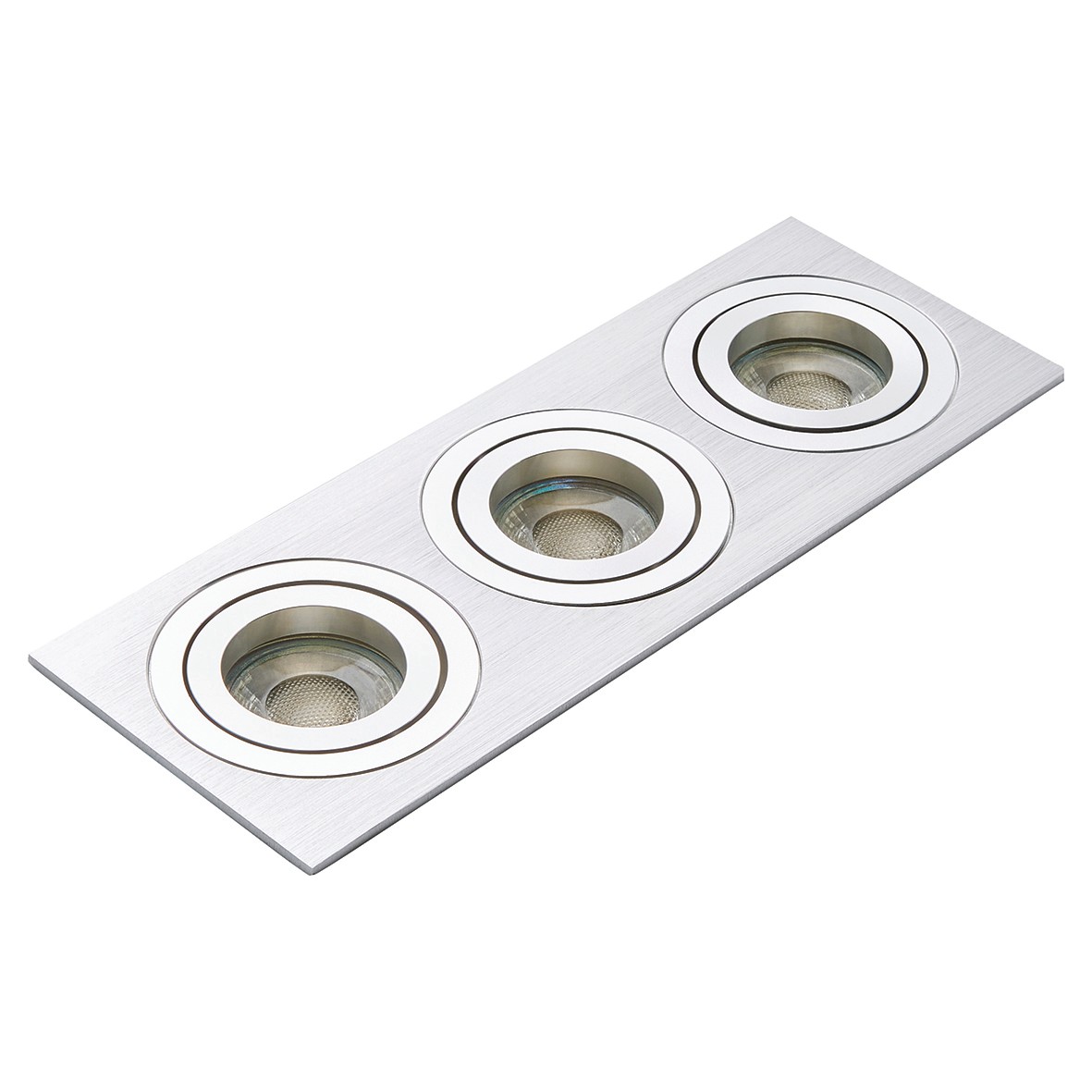 Forum Pasto LED Triple Square Adjustable Downlight - Satin Nickel 247844