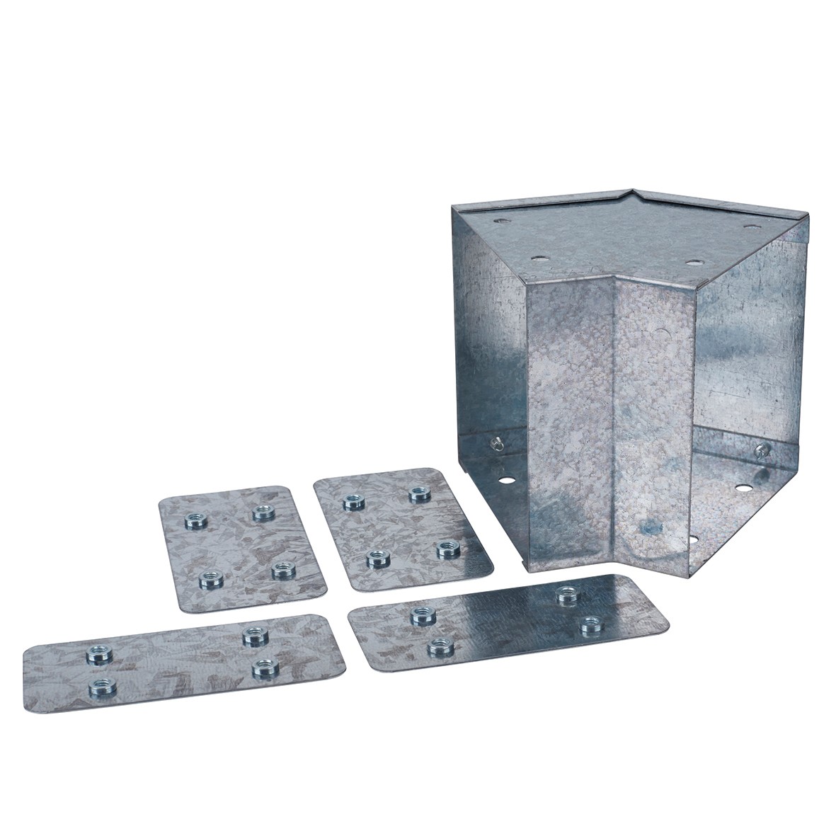 Galvanised External Square Bend - 45Â° - 100 x 100mm 250965