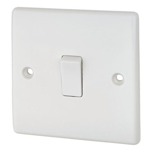 20A DP Switch - White - Round Edge 251745