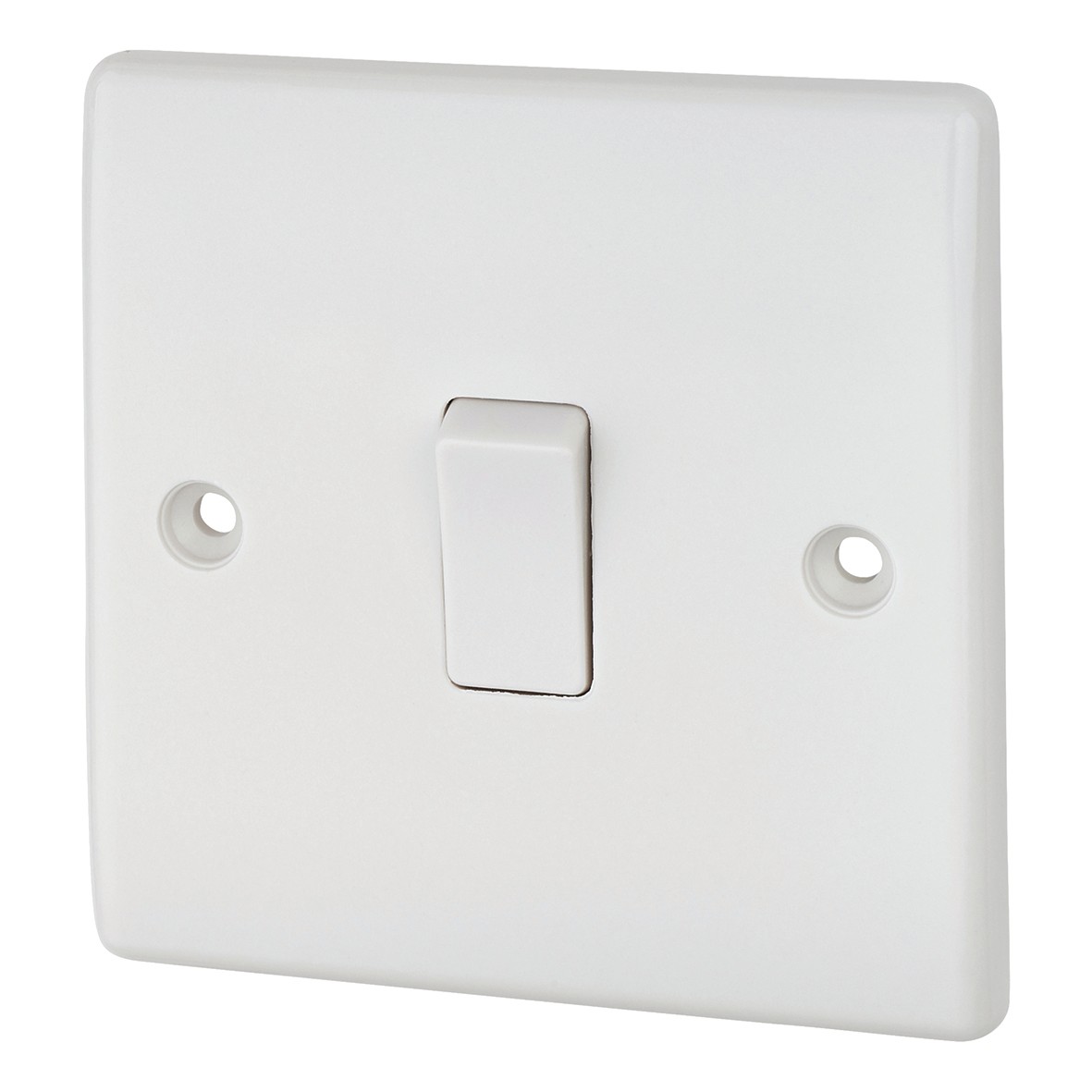 20A DP Switch - White - Round Edge 251745