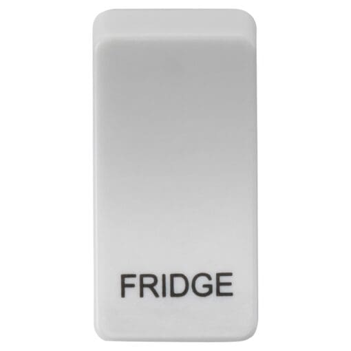 Knightsbridge Printed Metal Clad Grid Switch Rocker - Fridge - White 253181
