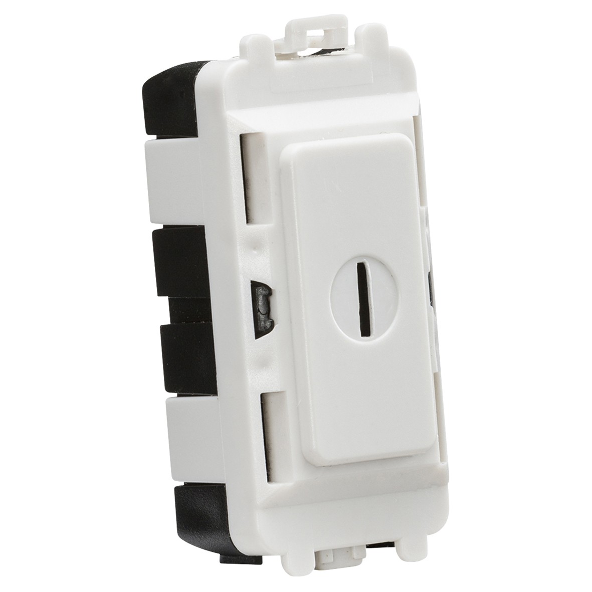 Knightsbridge 20AX 2 Way Double Pole Metal Clad Key Grid Switch - White 253568