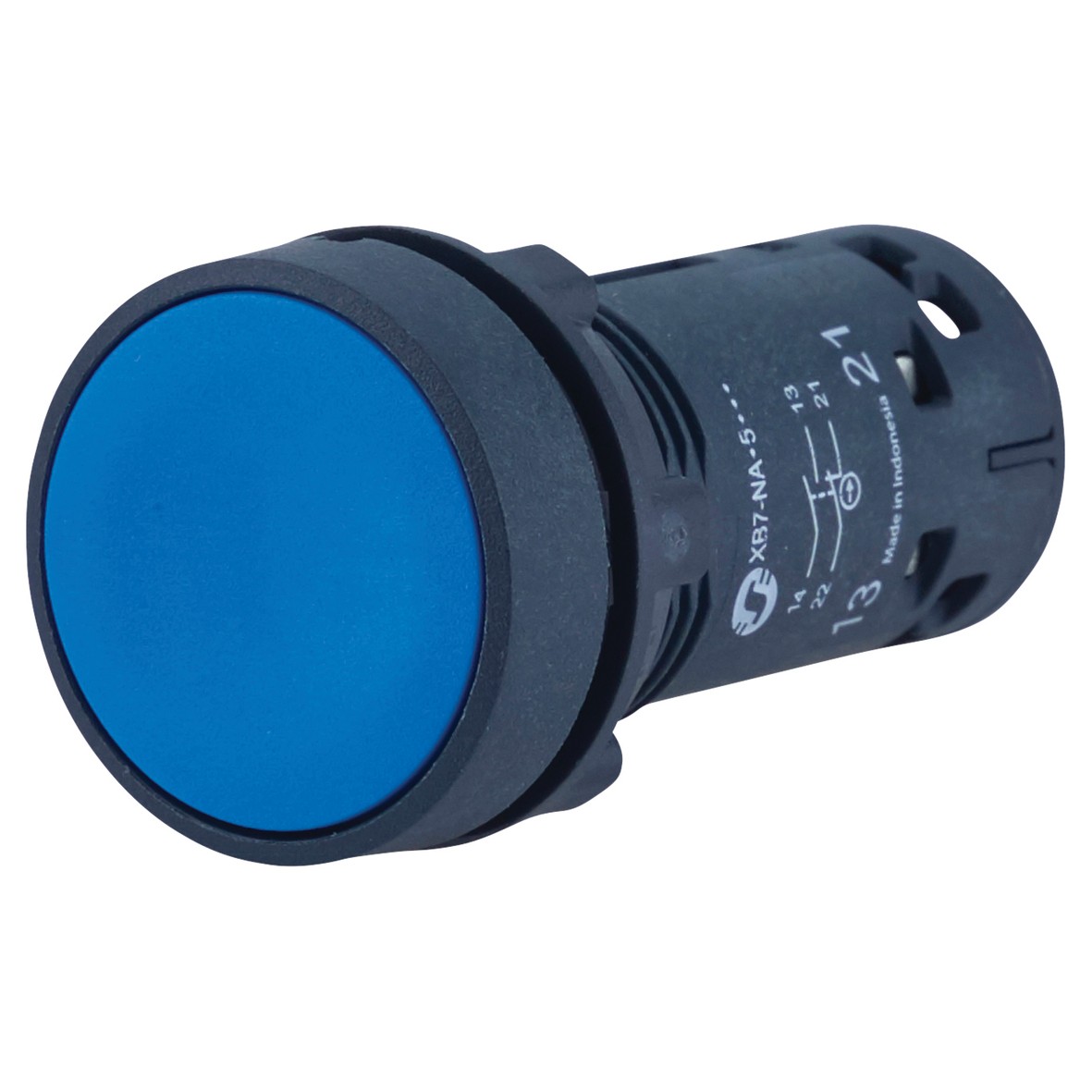 Schneider Harmony XB7 Spring Return Push button 1NO+ 1NC -Blue 253737