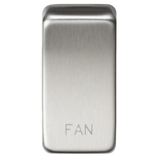 Knightsbridge Printed Grid Switch Rocker - Fan - Brushed Chrome 254368