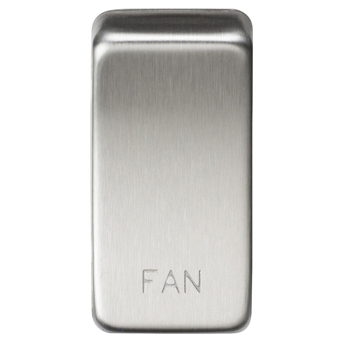 Knightsbridge Printed Grid Switch Rocker - Fan - Brushed Chrome 254368