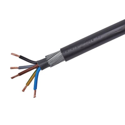 6945X 5 Core SWA Cable - 1.5mm x 25m - Black 256346