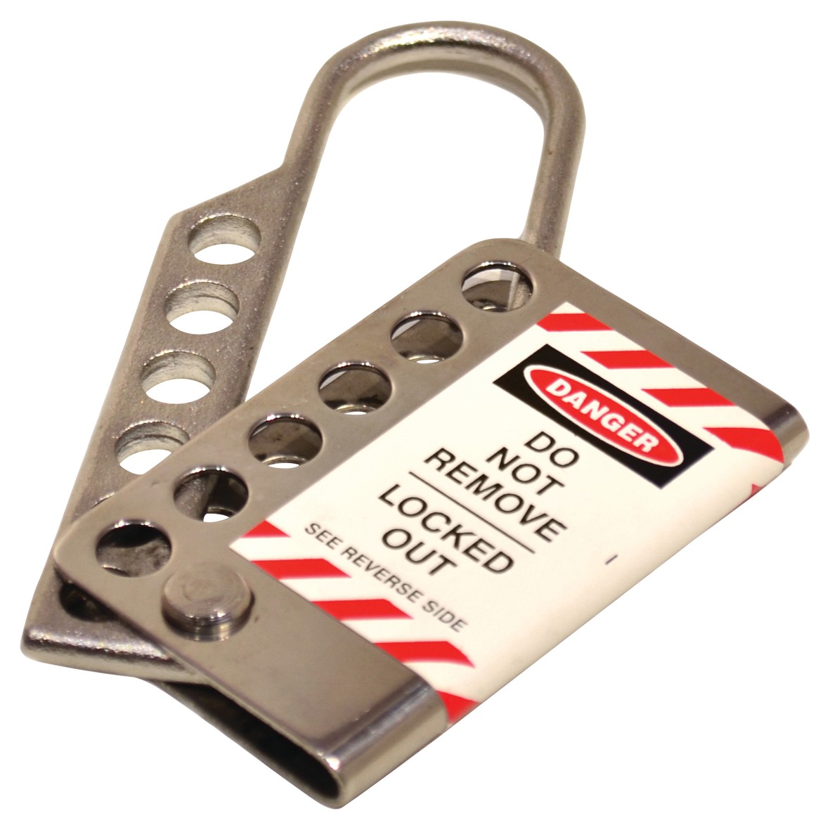 Spectrum Stainless Steel Lockout Hasp - 25mm - Nickel Plated 256721