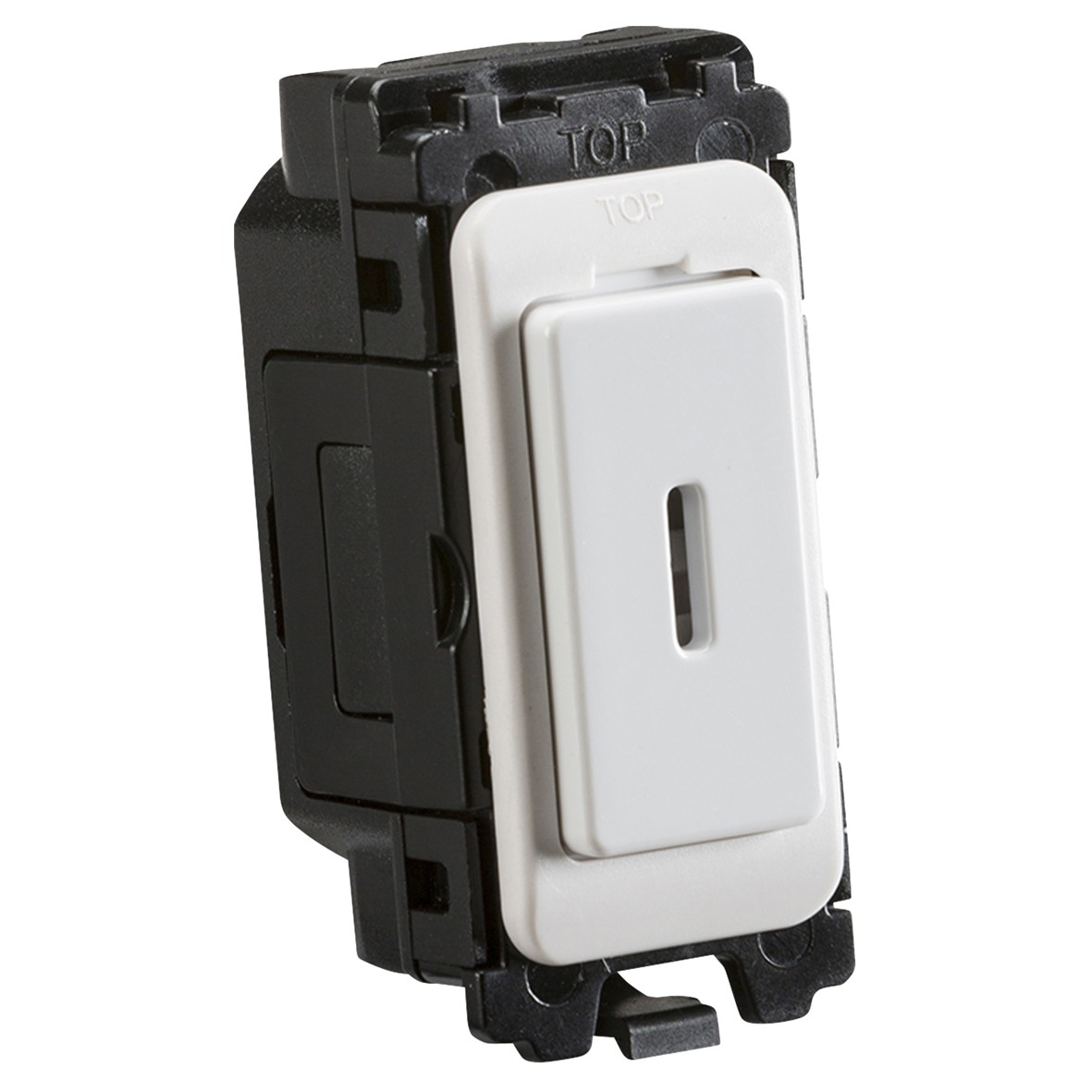 Knightsbridge 20AX 2 Way Double Pole Secret Key Curved Edge Grid Switch 256803