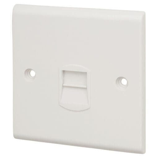 5x Deta 1 Gang Telephone Slave - White 259432