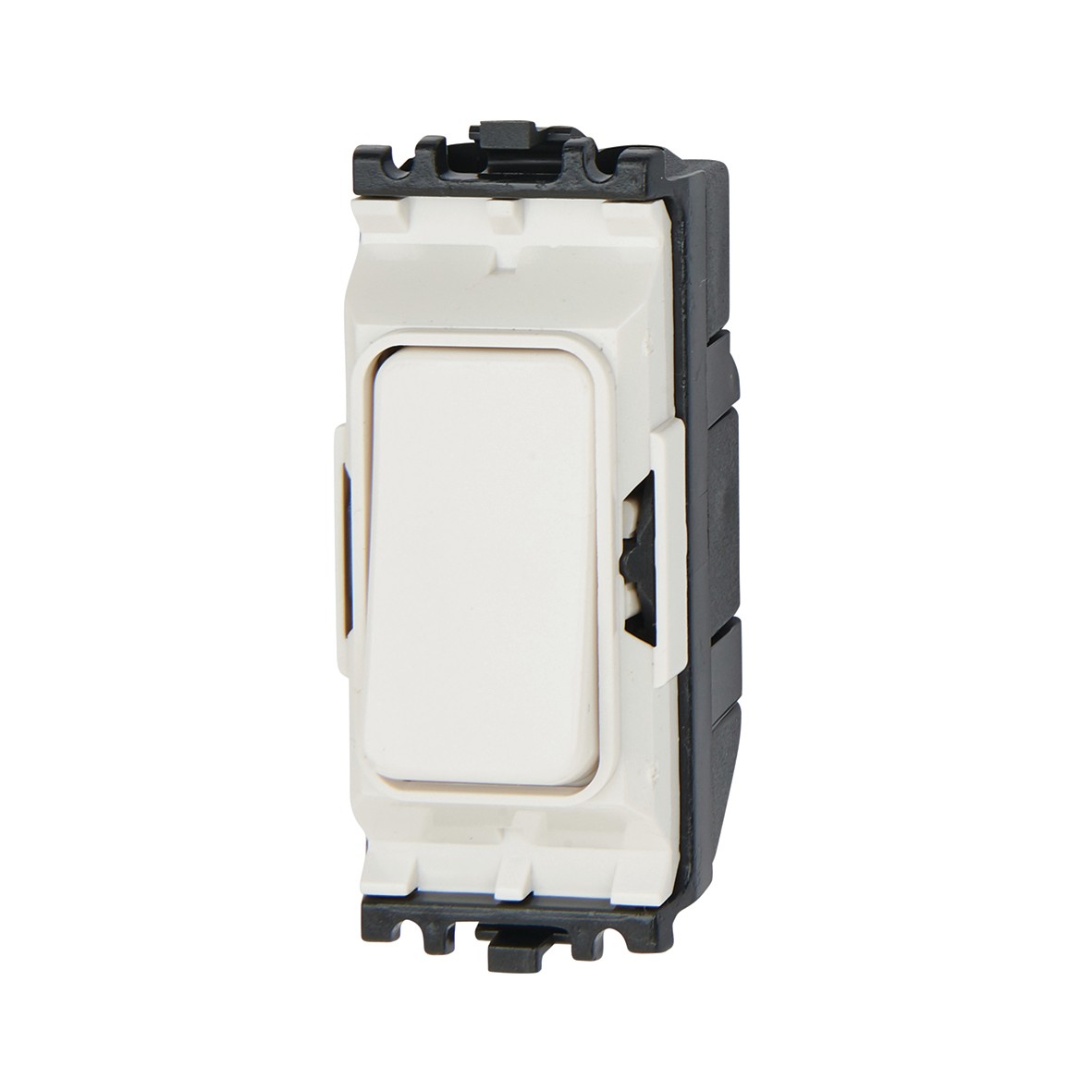 MK 10A 2 Way Single Pole Retractive Grid Switch - White 260985