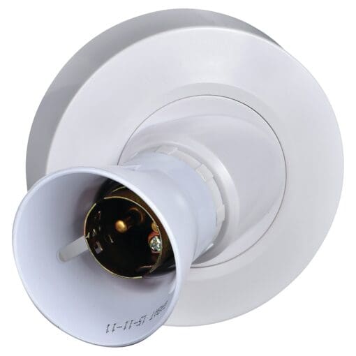 5x Schneider Exclusive Prewired Batten Lampholder - White 262720