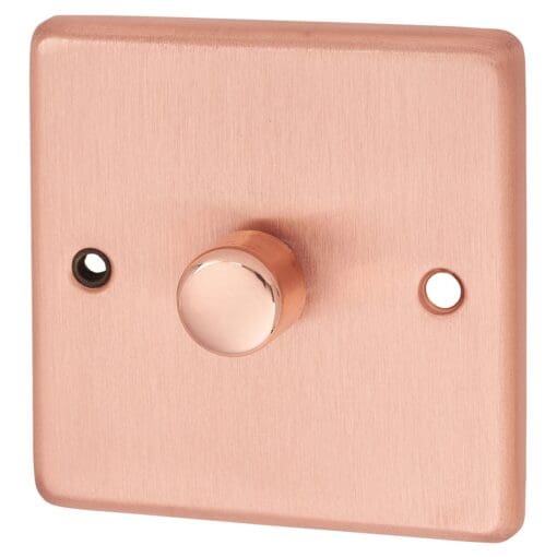 G&H Brassware 1 Gang LED Dimmer - Brushed Copper 265422