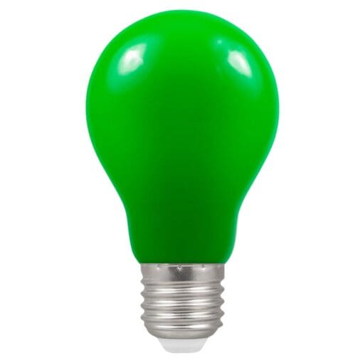 5x Crompton 4139 1.5W LED GLS Coloured Lamp - E27 - Green 266555